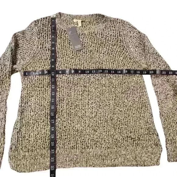 Women's Eileen Fisher Speckled Grey Cotton Crewneck Sweater $248 - Picture 4 of 10